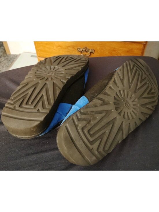 UGG BLUE DUNE SLIP-ON SUEDE/ SHEEPSKIN COMFORT SLIPPERS, Men’s Size 14 main image 7